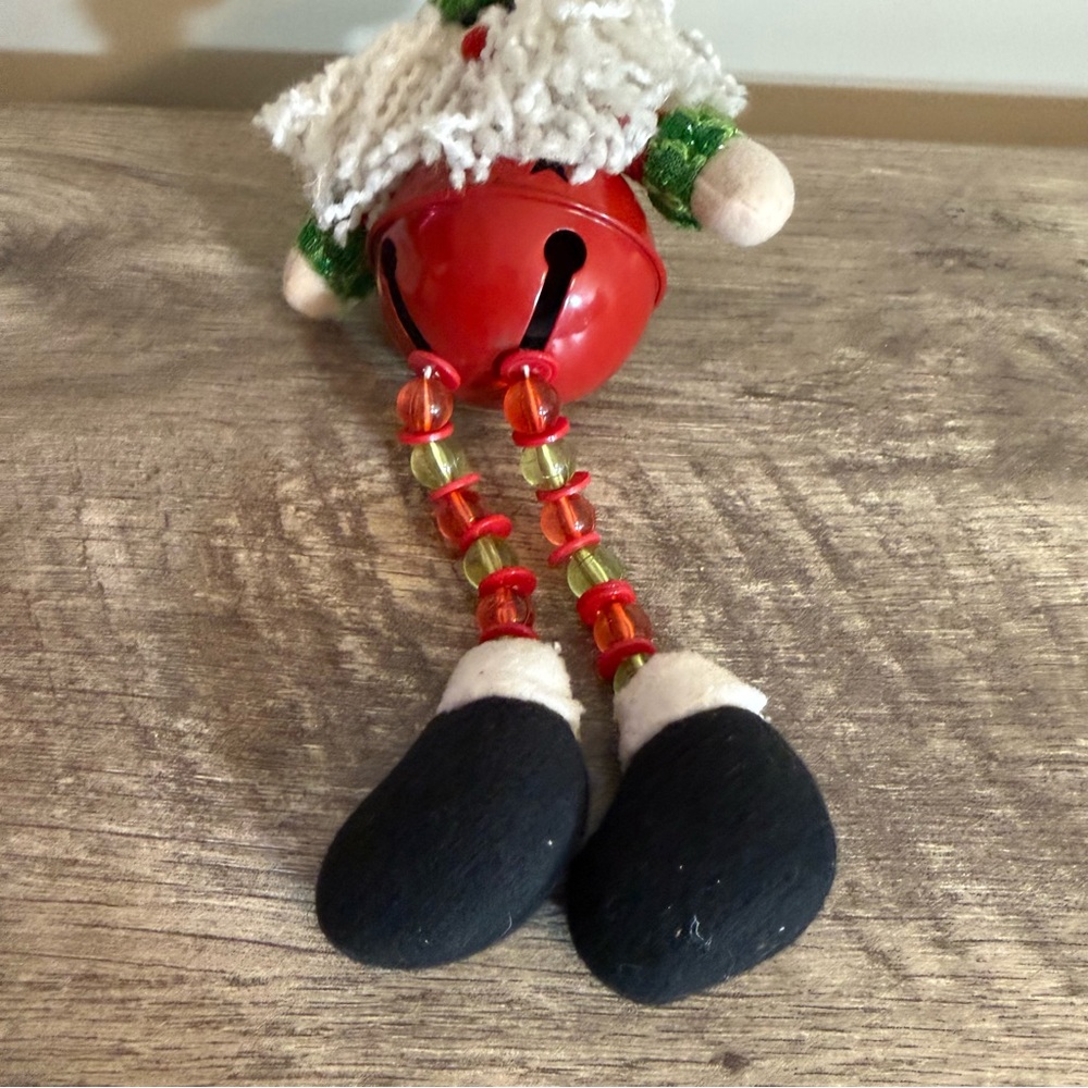 Santa Gnome Christmas Decoration Shelf Sitter Decor Bell - Picture 4 of 7